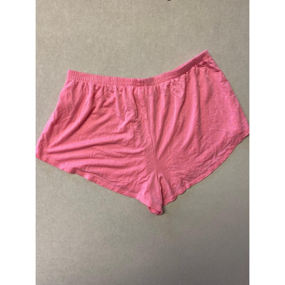 Athleta Womens Pink Sleep Shorts Elastic Waist Relaxed Fit Pajama Bottoms Size S